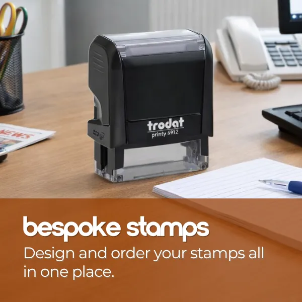 Design and order your stamps all in one place.